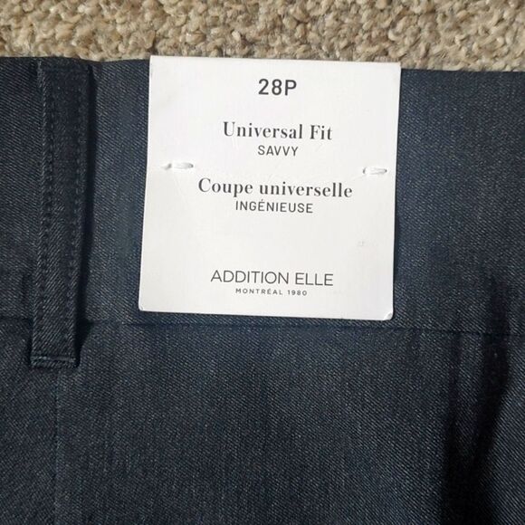 New With Tag Addition Elle Plus Size 28 Petite Dark Grey Straight Leg Ankle Pant - Picture 14 of 14
